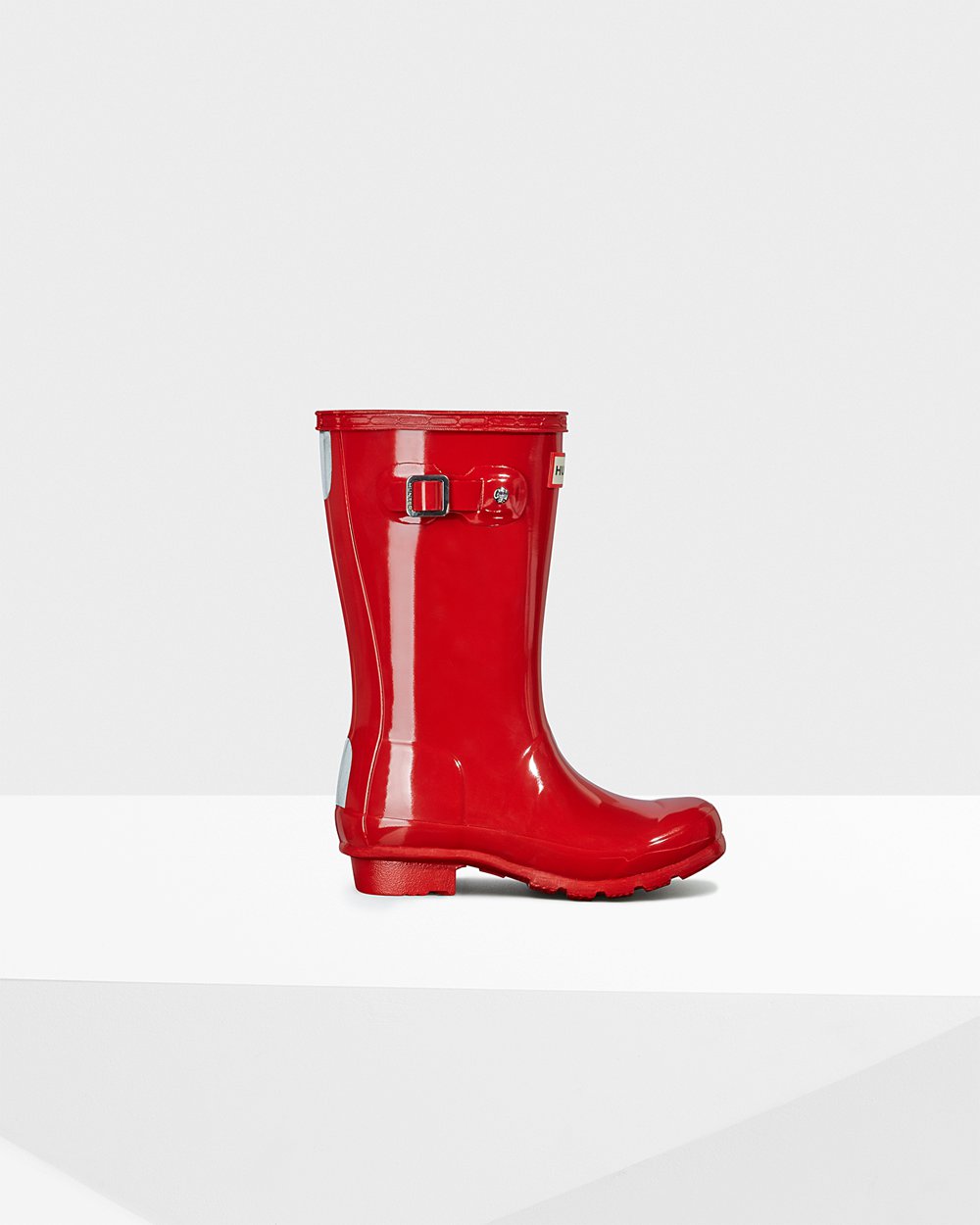 Kids Hunter Original Big Gloss - Rain Boots Red - 0153-DOUBV